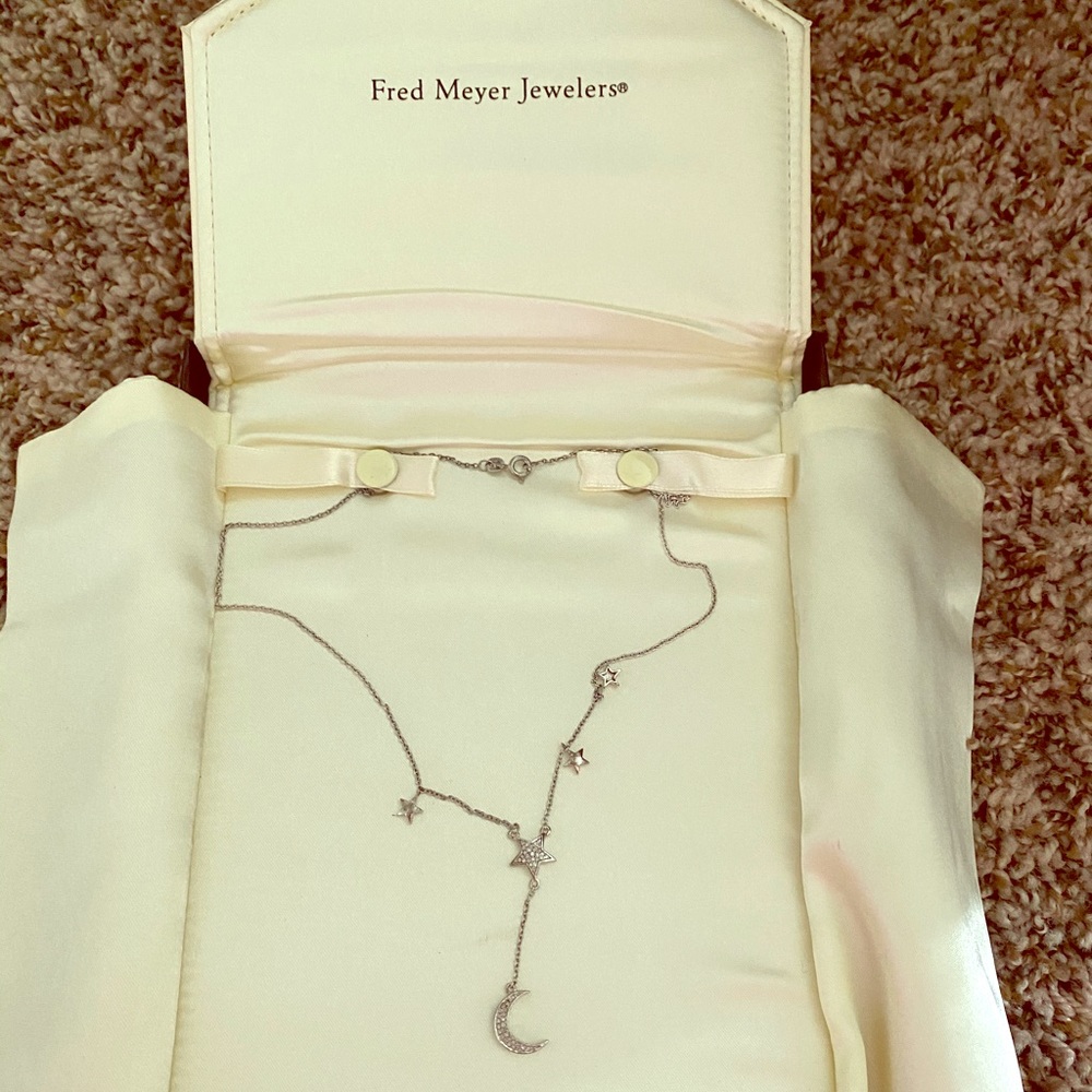Fred Meyer Diamond & Sterling Sliver Necklace